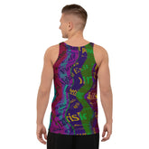 Close-up of Free Spirit Floral Tank Top's floral pattern.